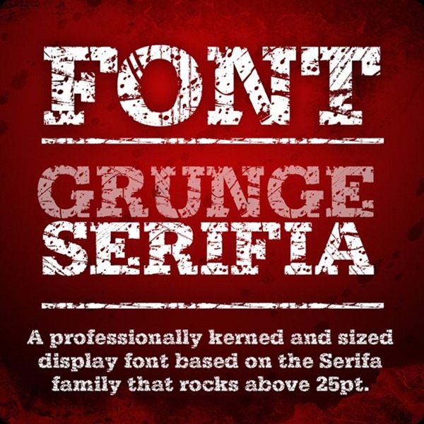 font GrungeSerifia