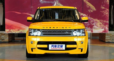 Yellow Range Rover Sport Overfinch