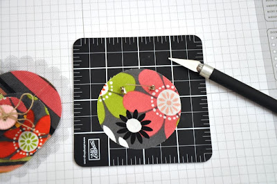 Stampin Up Big Shot Flower Pin Tutorial Step 3