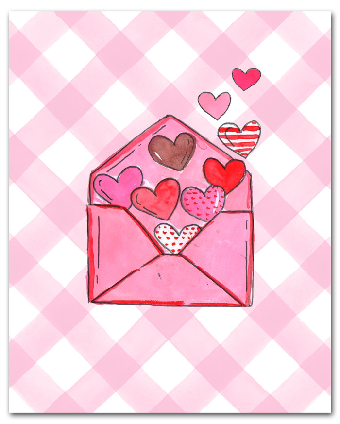 Free Valentine Printable with Hearts | i should be mopping the floor