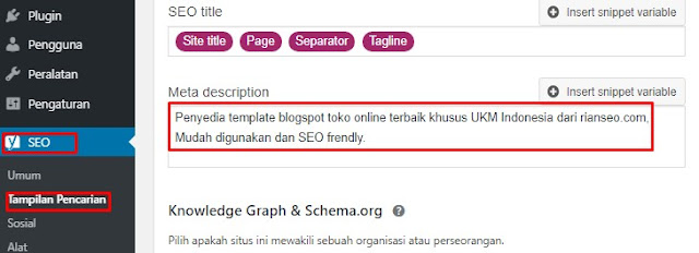 Tips Memasang Meta Tag SEO Template Blogger Terbaru