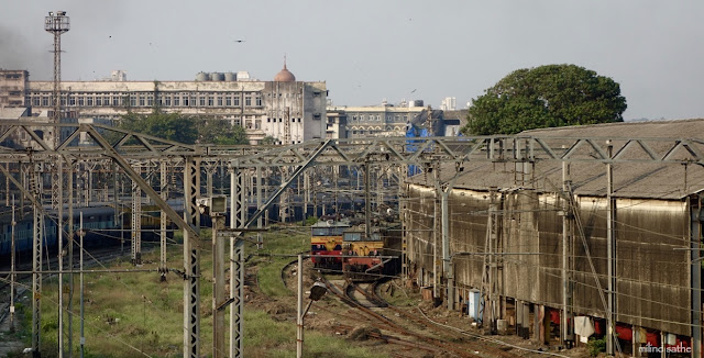 Rail tracks at CST, Mumbai - photo by Milind Sathe