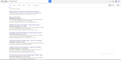 Contoh hasil pencarian kata bloggooglingan