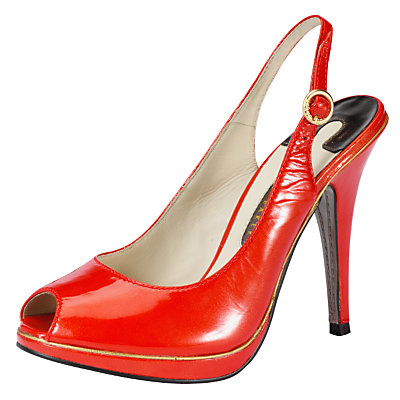 Red Women's Shoes- Ted Baker Haute Patent Stiletto Shoes