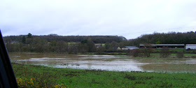 Flooded Aigronne River, December 2019.  Indre et Loire, France. Photographed by Susan Walter. Tour the Loire Valley with a classic car and a private guide.