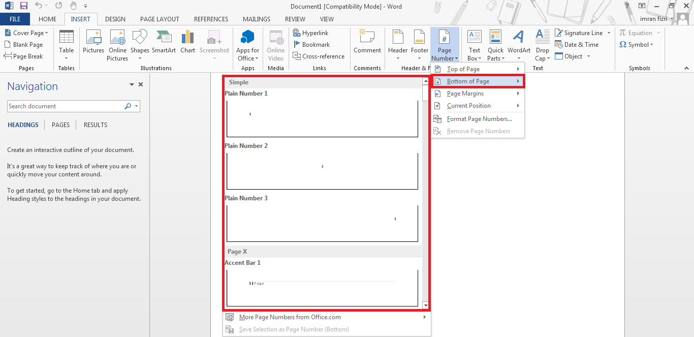 Format Nombor Dalam Surat