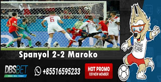 spanyol 2-2 maroko piala dunia 26 juni 2018