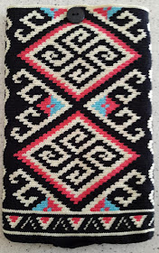 Tapestry crochet mini iPad holder