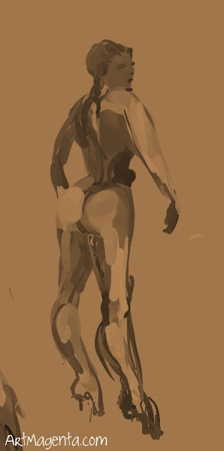 Croquis, life drawing from ArtMagenta.com