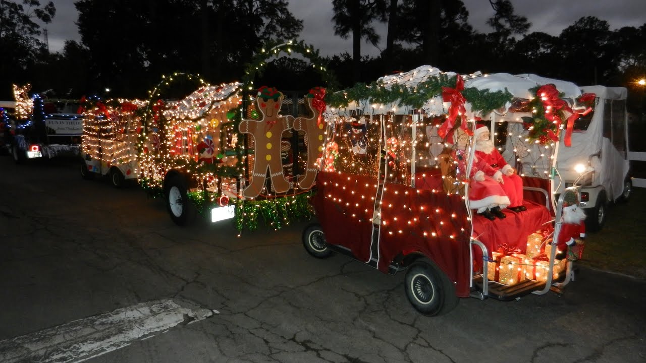 Retirement Rocks 2011 Christmas  Golf  Cart  Parade