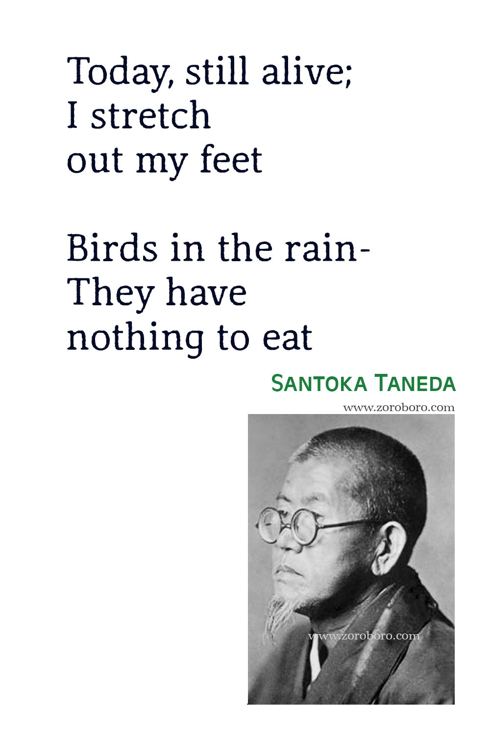 Santoka Taneda Quotes, Santoka Teneda Haiku, Santoka Teneda Poems, Santoka Teneda Poetry, Santoka Teneda Japanese Haiku Poet.