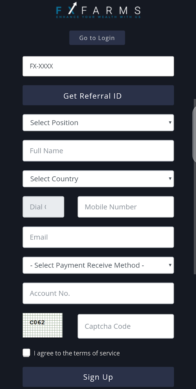 How to register on Fx-Farms: step-by-step manual for new User   
