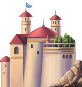 castelo 3d princesas disney par imprimir