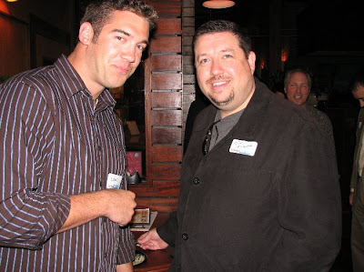 Jim Kukral and Lewis Howes at the Cleveland LinkedIn Networking event.