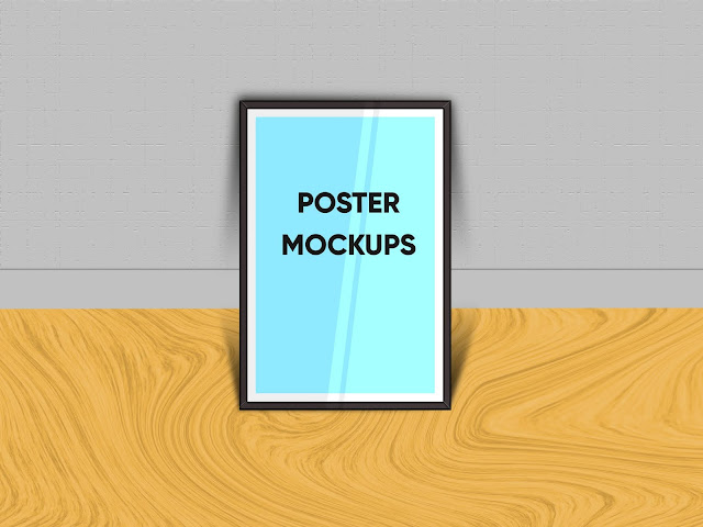 Free download poster frame mockups (PSD)