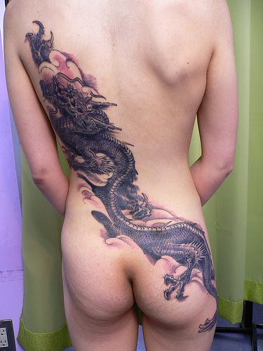 dragon tribal tattoos. Dragon Black Tribal Tattoo