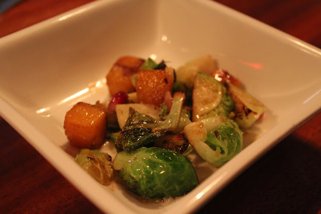 Roasted brussels sprouts and squash at Cava, Portsmouth, N.H.