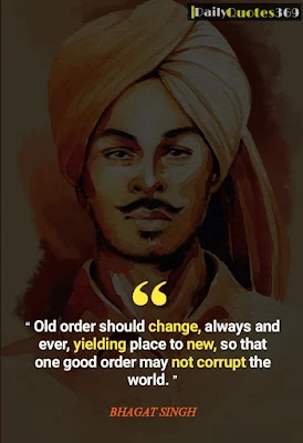 shaheed bhagat singh famous inspirational quotes