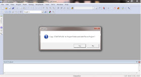 Dialog Box in Keil, to copy STATUP.A51 to project folder & add the file to the project