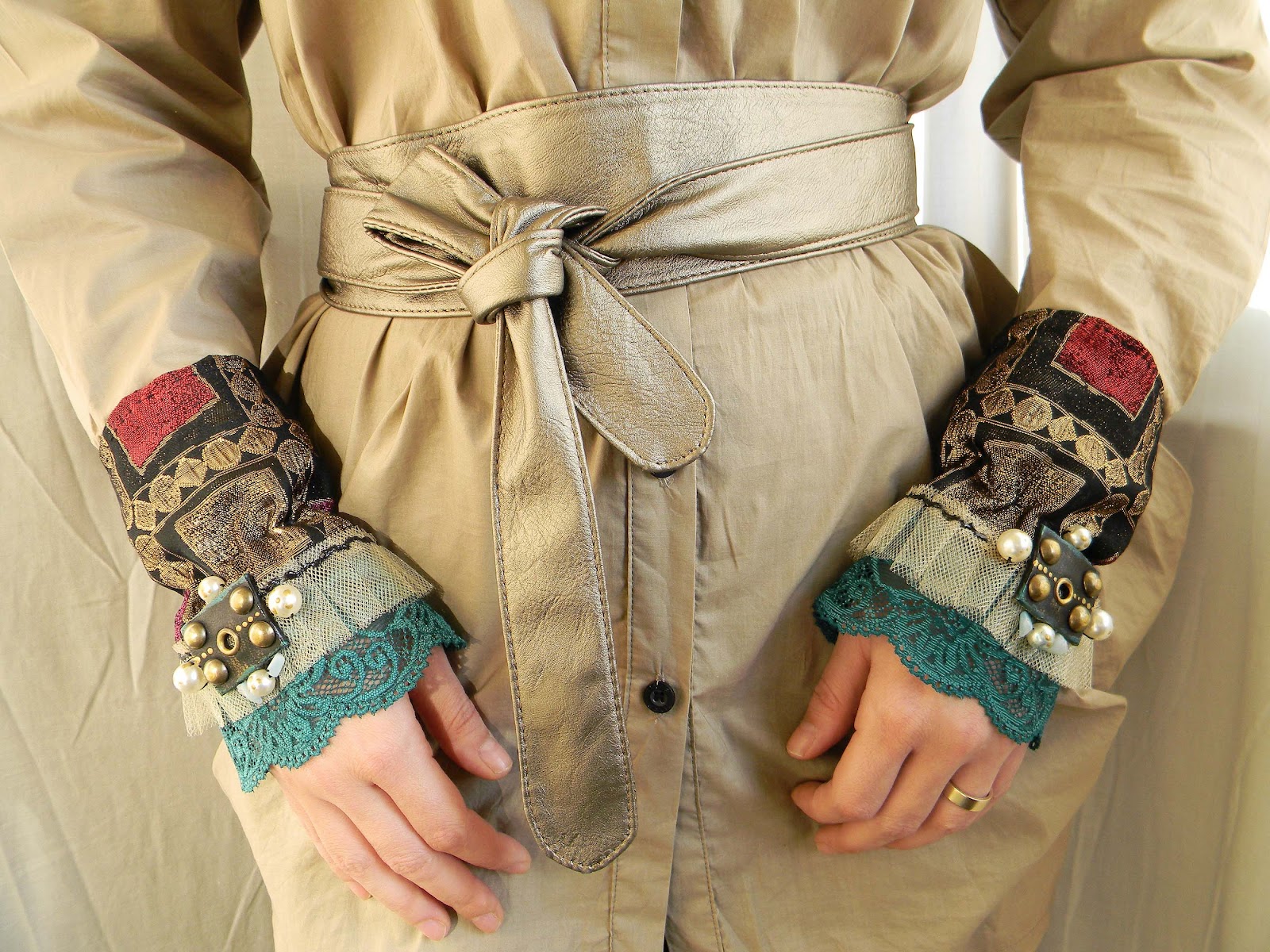 "Playing Renaissance" Handmade Cuffs/Mittens