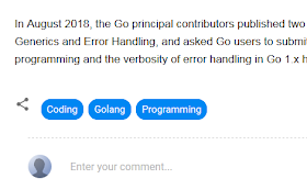 Changing the color of the Blogger labels in a programming blog