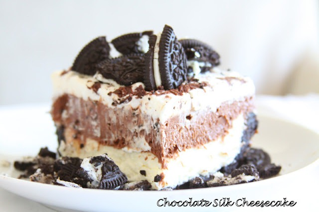 Chocolate silk cheesecake