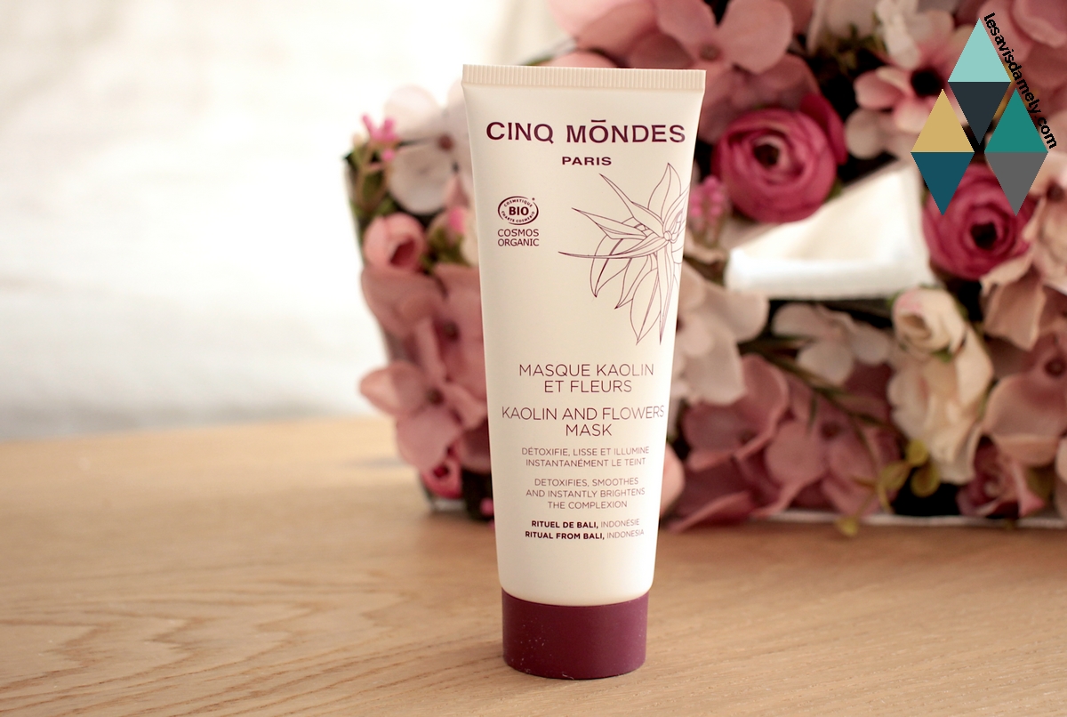 avis masque kaolin et fleurs visage détox bio cinq mondes