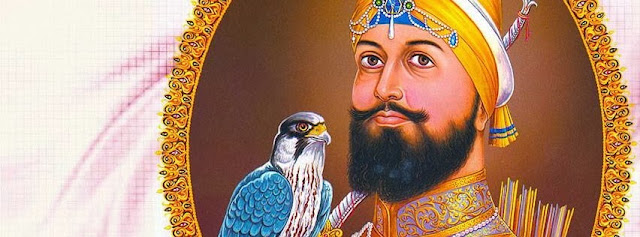 Happy Guru Gobind Singh Jayanti 2014 Facebook Timeline cover. Guru Gobind Singh with bird