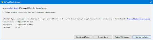 Android Studio 3.1.2