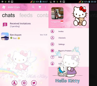  BBM Mod Pink Hello Kitty Based 3.0.0.18 Apk