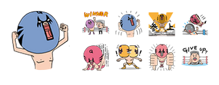 Masked Wrestler Q Facebook Stickers