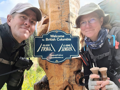 Sean Morton and Sonya Richmond hike Great Trail.