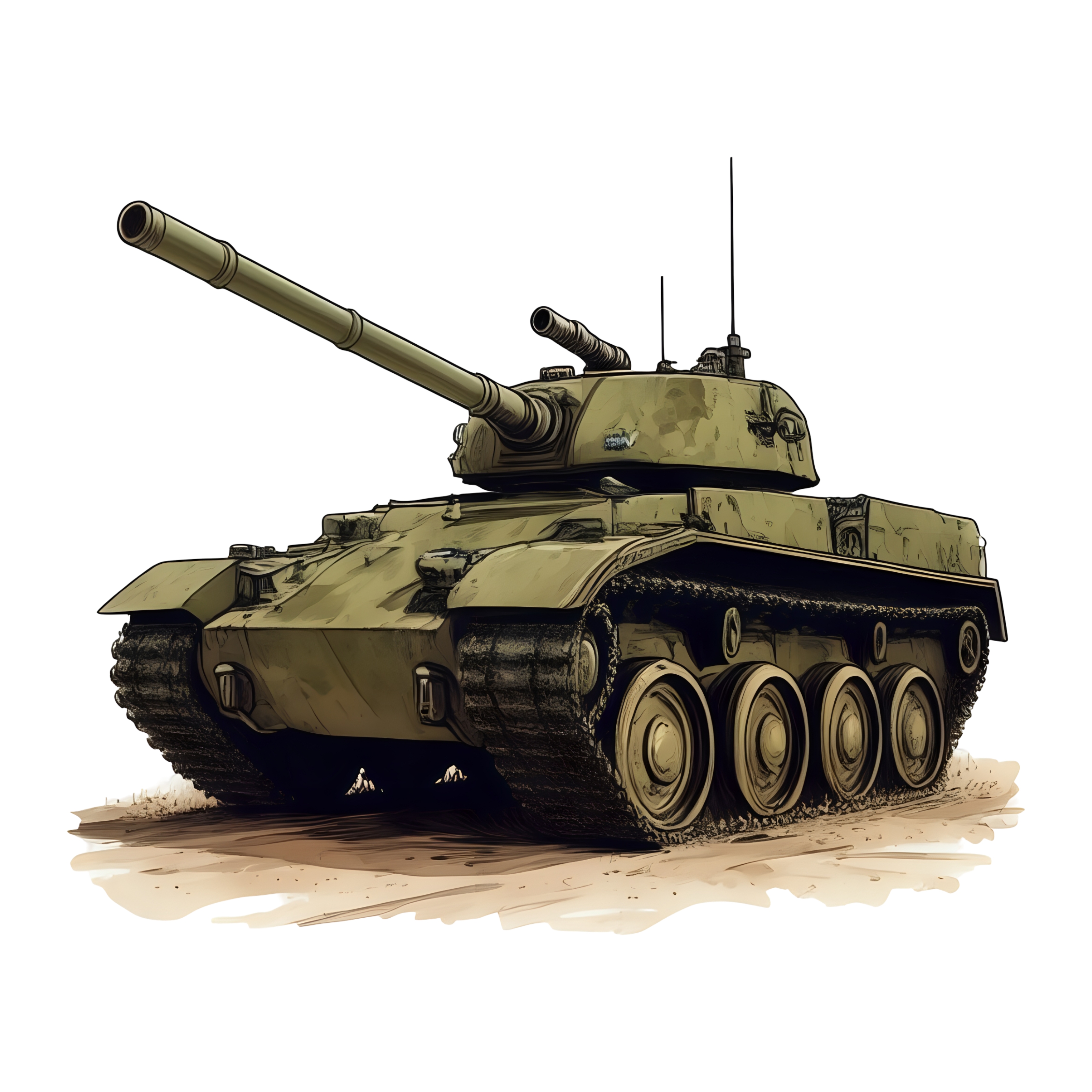 War tank graphic design