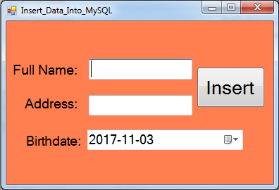  How To Insert Data Into MySQL Database In VbNet VB.Net Insert Data Into MySQL