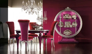 Glamorous Rounded Lines Dining Room Set from Alta Moda