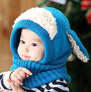 Unisex Baby Hooded Scarf