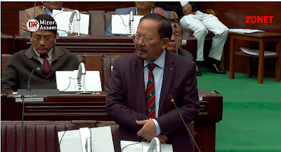 Home Minister Lalchamliana in reply to Aizawl North I MLA Vanlalhlana's question during the Assembly Budget Session said that there were 31,508 to 31,050 refugees from Myanmar and 458 from Bangladesh as per the government record.