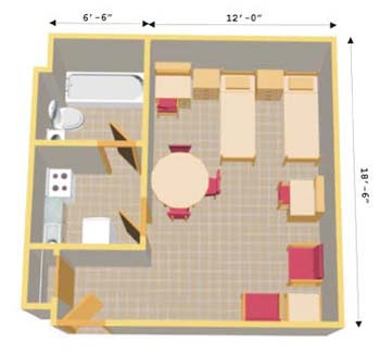 Small Efficiency Apartment Plans