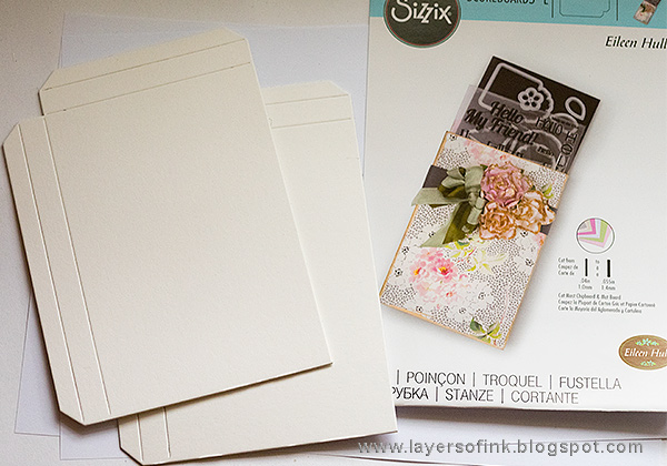 Layers of ink - Photo Storage Box Tutorial by Anna-Karin Evaldsson with Eileen Hull Sizzix Book Club dies