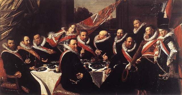 Frans Hals, Banquet,portrait painting