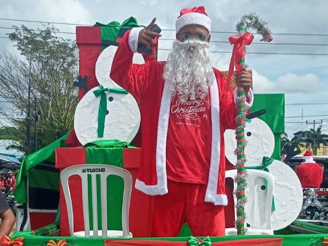 Sambut Natal, Karnaval Santa Claus Warnai Kota Sorong