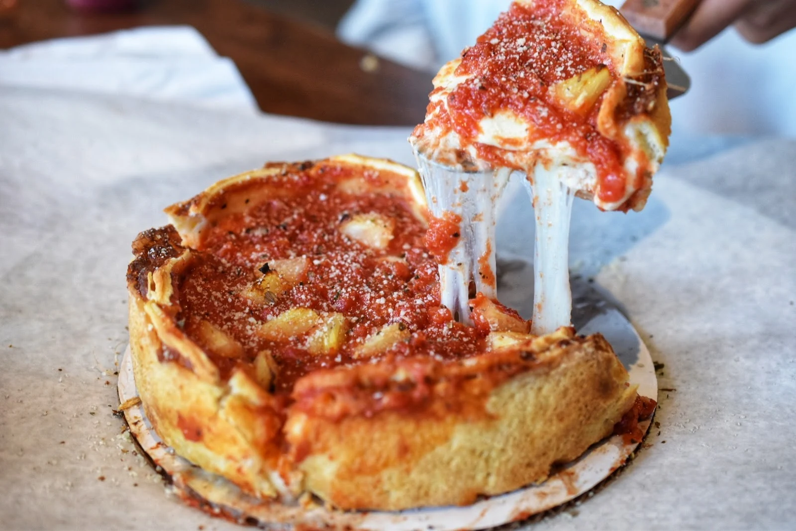 Chicago-Style Deep Dish Pizza