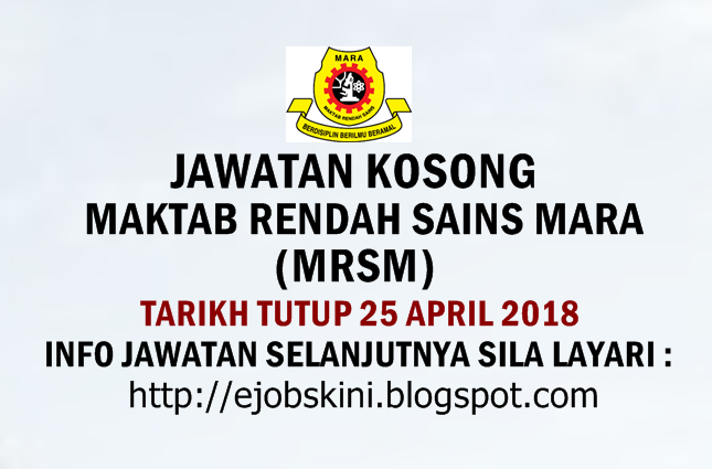 Jawatan Kosong MRSM