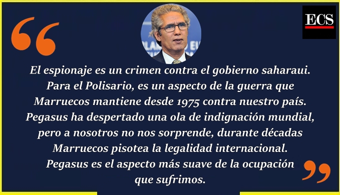 Primera reacción del Gobierno saharaui al espionaje marroquí: ''Pegasus es el aspecto más suave de la ocupación que sufrimos.''