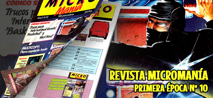 Revista Micromanía Primera época Número 10 1986