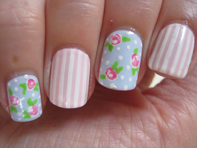 pale-blue-pink-rose-nail-art-Cath-Kidson