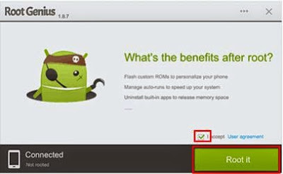 Cara root abdroid kitkat dengan root genius 1