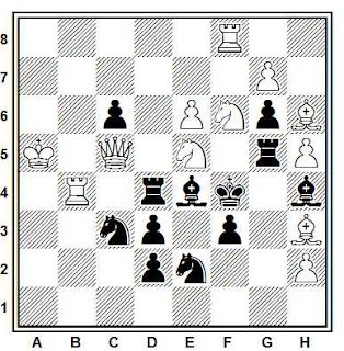 Problema de mate en 2 compuesto por Leonid A. Isaev (Tijdschrift van den Nederlandschen, Schaakbond 1927)