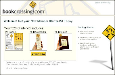 Schermafbeelding BookCrossing.com
