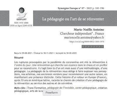 Article Synergies Europe N°17, année 2022